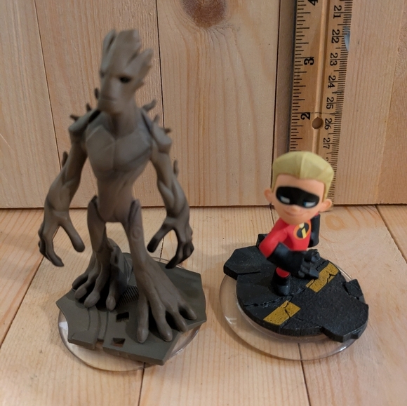 Groot and Superhero Figurines Disney Pixar Infinity - Picture 2 of 5